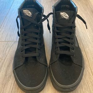 Men’s Vans size 10.5. Black Hightop Sneakers